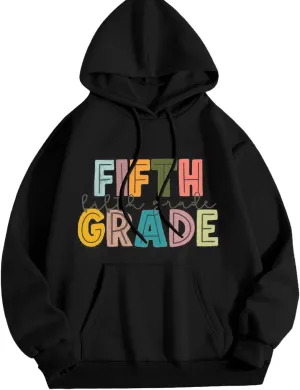 Women's Oversized Hoodies Fashion Loose Fit Letter Printed Long Sleeve Hoodie with Hood Daily Commute Comfy Sweatshirt