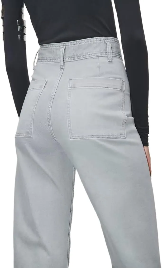 Women's Wide Leg Jeans High Waisted Stretchy Trendy Casual Versatile Work Denim Pants Trousers 2025