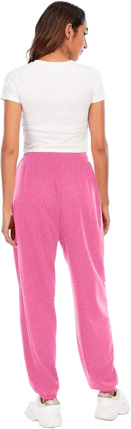 Women's Wide Leg Sweatpants 2023 Lounge Baggy Cinch Bottom Sweat Pants Joggers High Waist Sporty Gym Athletic Loose Fit Pants
