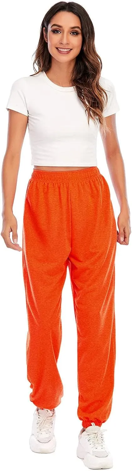 Women's Wide Leg Sweatpants 2023 Lounge Baggy Cinch Bottom Sweat Pants Joggers High Waist Sporty Gym Athletic Loose Fit Pants