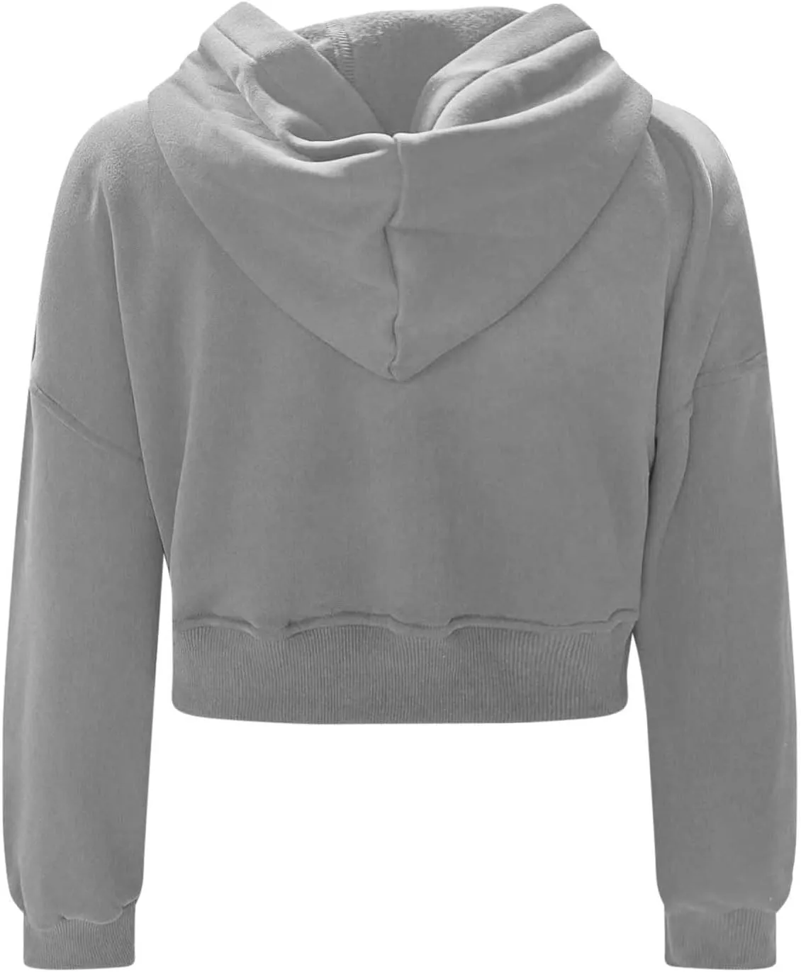 Women's Winter Oversized Half Zipper Cropped Hoodie Sweatshirt Sweaters Clothes,V Neck Long Sleeve Tunic Comfy Tops