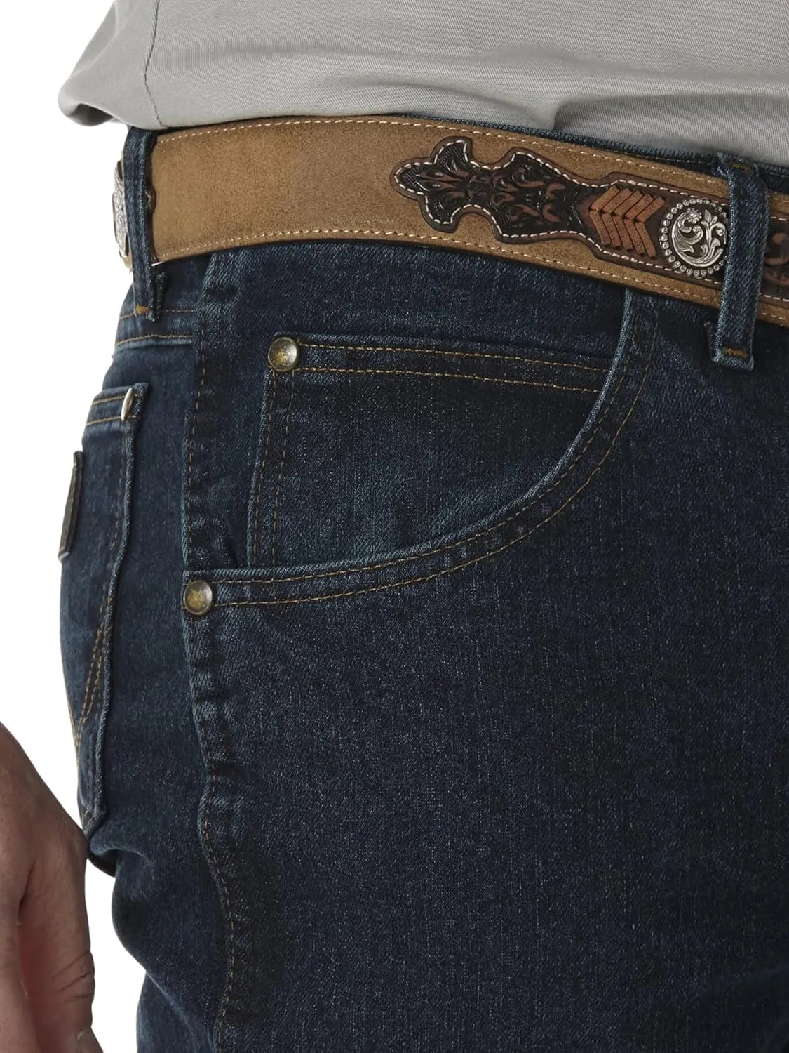 Wrangler Men's Premium Performance Advanced Comfort Cowboy Cut Slim Fit Jeans