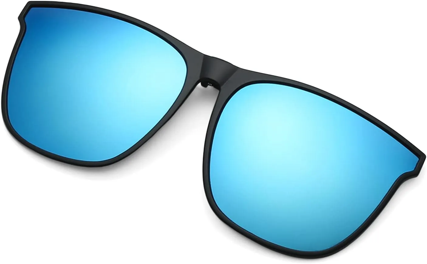 YAMEIZE Polarized Clip-on Sunglasses - Flip Up Anti-Glare UV400 Protection Glasses for Women Men Driving Travelling Fishing