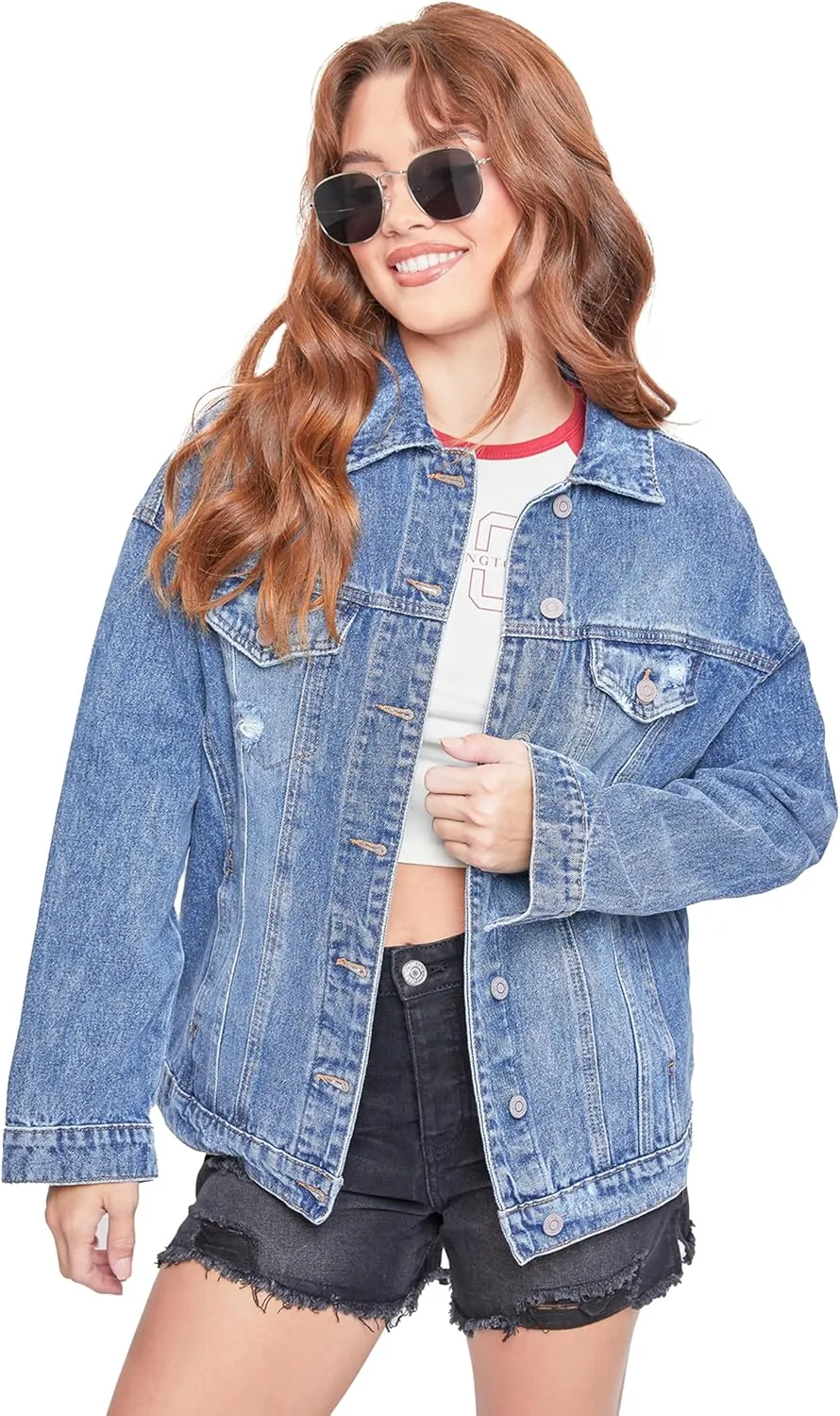 YMI Jeans Women's Oversized Denim Jacket