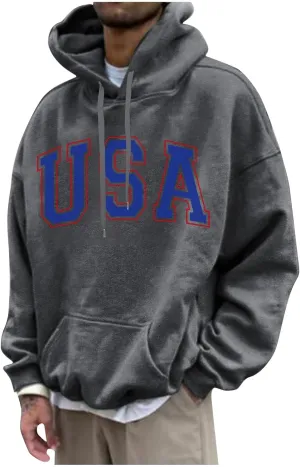 Ymosrh Men's Hoodie Unisex Printed Pullover Hooded Sweatshirt With Pockets Hoodies Graphic, M-6XL