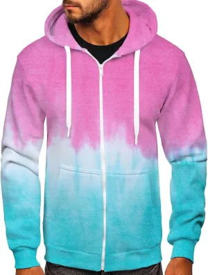 Ymosrh Men's Sweatshirts Casual Zip Up Hoodies Pullover Long Sleeve Hooded Sweatshirts Fashion Hoodies &, XL-6XL