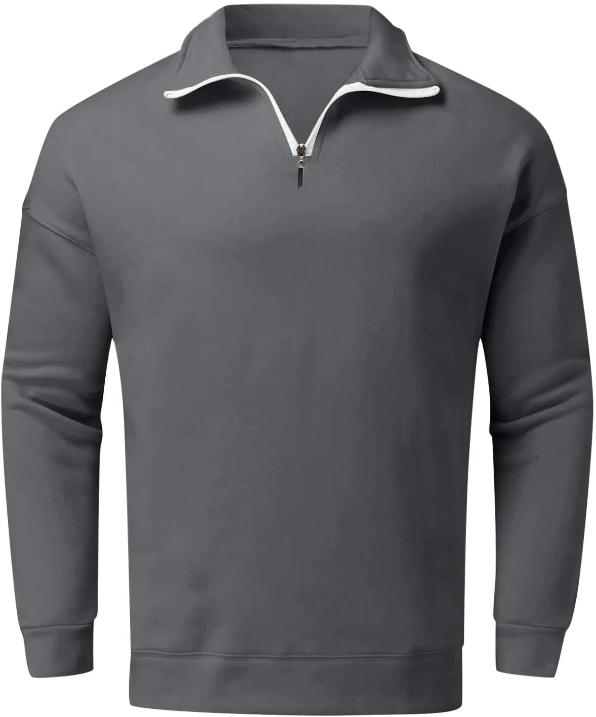 Ymosrh Men's Sweatshirts Solid Hoodies Fashion Long Sleeve Hooded Sweatshirts Pullover Trendy Hoodie with Zipper