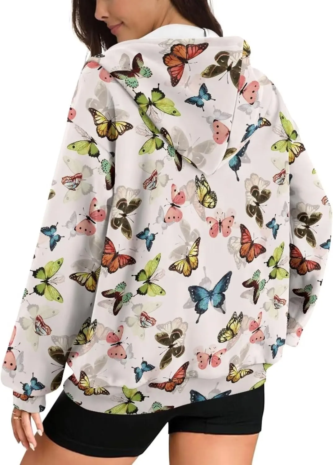 Zip Up Hoodie Sweatshirts for Women Trendy Clothes Oversized Sweatshirts Casual Jacket