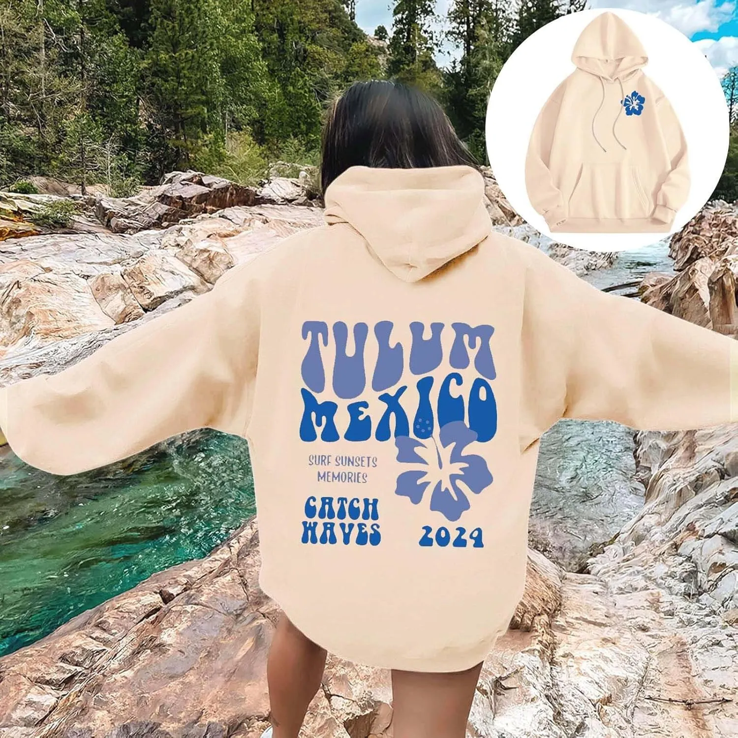 ZYXTIM Women's Y2K Sweatshirts Oversize Funny Printed Letter Graphic Preppy Hoodies Plus Size Casual Workout Party Shirts